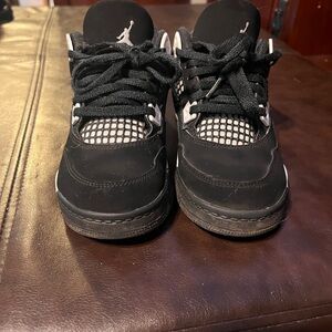 Jordan Kids Black and White Sneakers